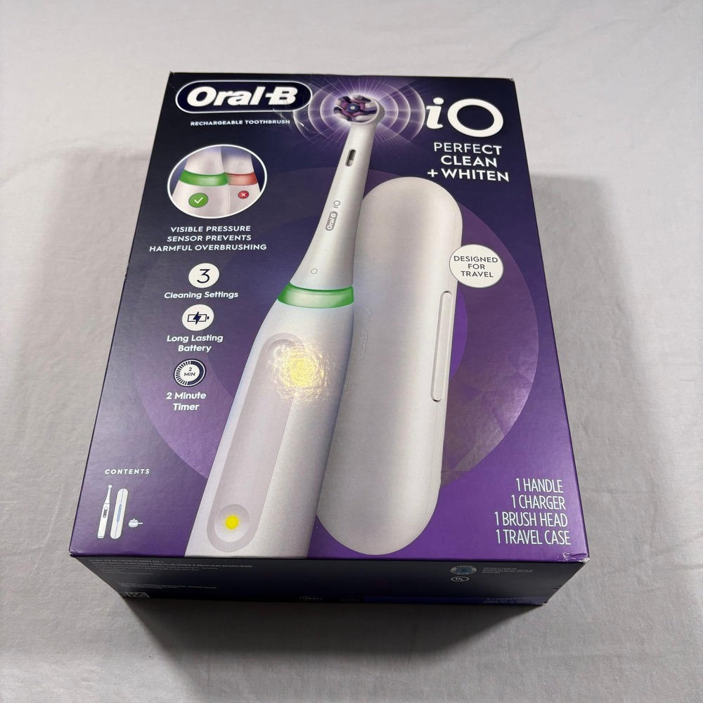 Oral B iO Perfect Clean + Whiten Rechargeable Electric Toothbrush Perfect Clean